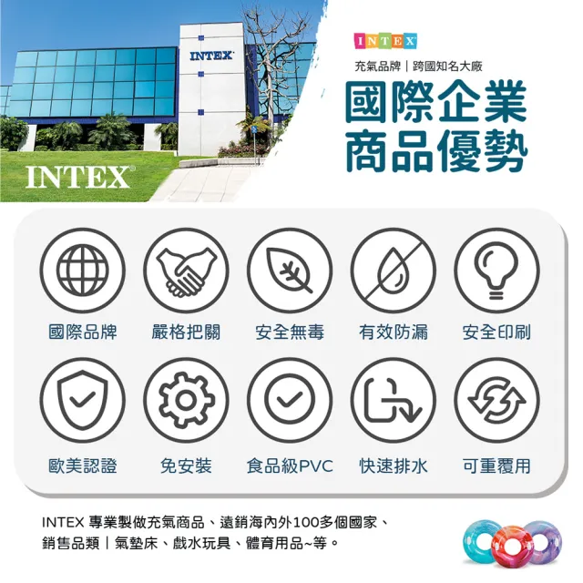 【INTEX】Vencedor 糖果樂園戲水池 充氣游泳池(家庭游泳池 兒童游泳池-1入)