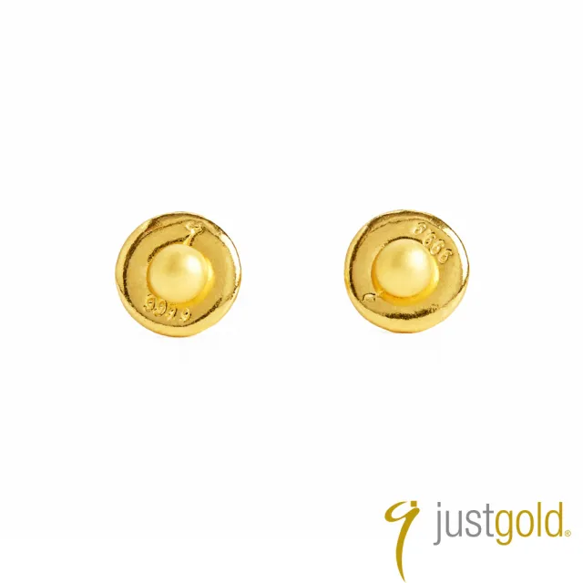 【Just Gold 鎮金店】波波珠 黃金耳環(new)