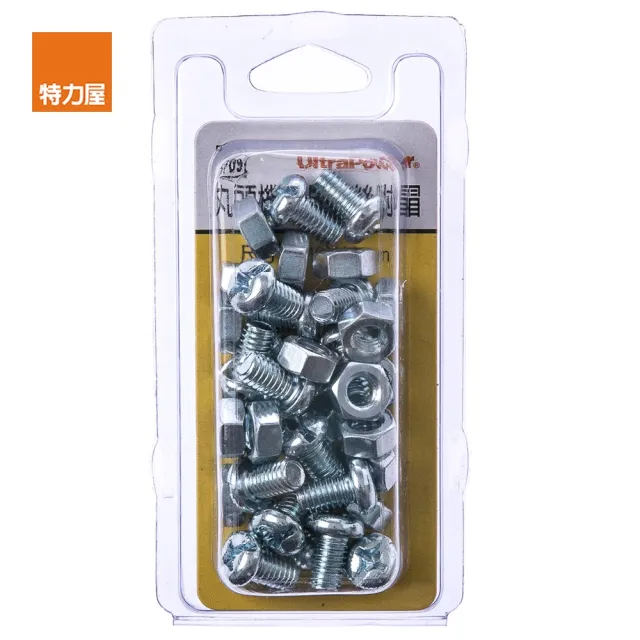【特力屋】709 丸頭機械牙螺絲 附帽 M6X10mm 20組
