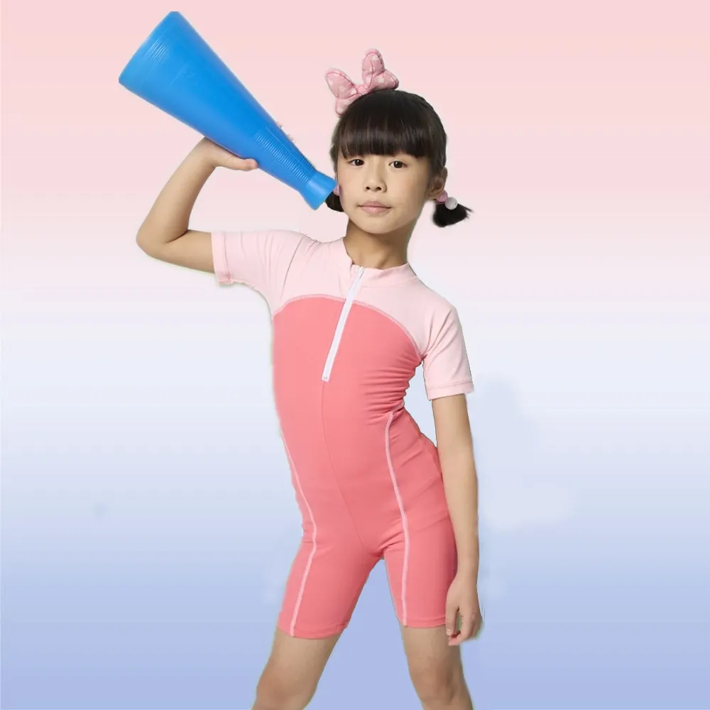 【SARLEE 沙麗】流行女童短袖連身褲泳裝(NO.218018)