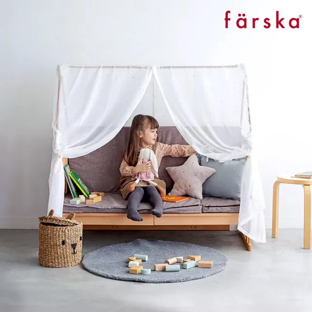 【Farska】童趣森林5合1嬰兒大床 Long(圍欄 兒童繪畫桌 成長椅 床中床 靠墊 日本 尿布台 多用途)