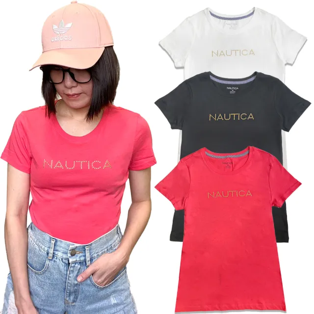 【NAUTICA】女生 短袖 中logo 上衣 多色選擇(平輸品)