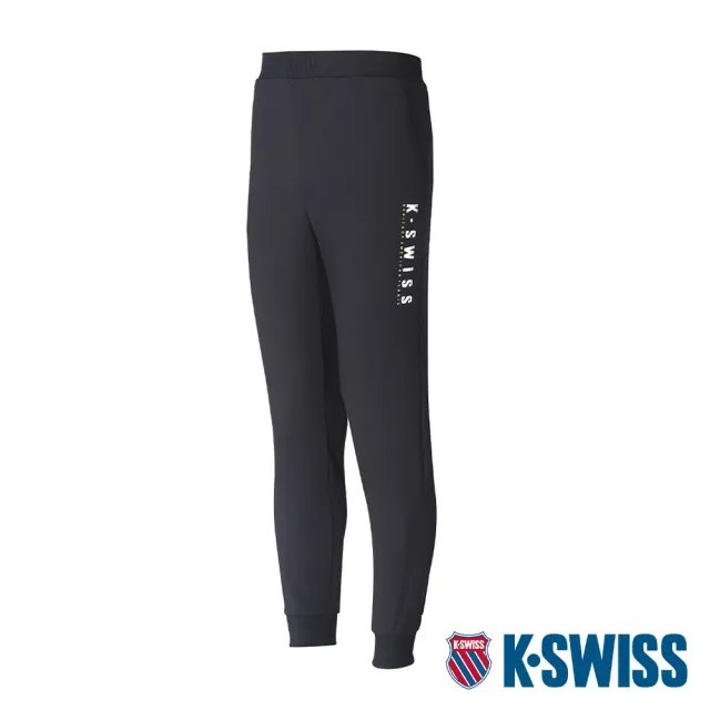 【K-SWISS】運動休閒長褲 Sweat Pants-男-黑(108058-008)