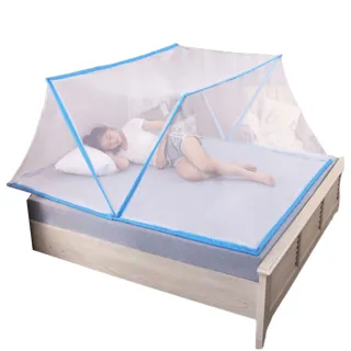 【ROYAL LIFE】免安裝密網可折疊無底蚊帳-兒童款(蚊帳/折疊蚊帳/防蚊/學生蚊帳/免安裝蚊帳 兒童款)