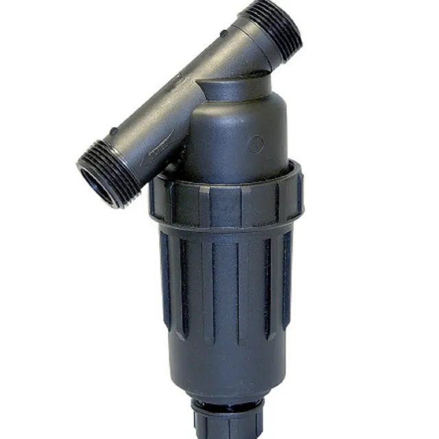 【灑水達人】美國DIG 3/4吋尼龍網155mesh更細的目數滴灌專用灌溉用過濾器(黑)