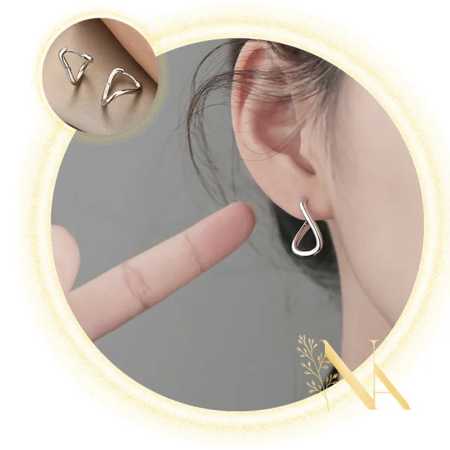 【NANA】娜娜 高級感個性扭曲耳環 NA061302(耳環)