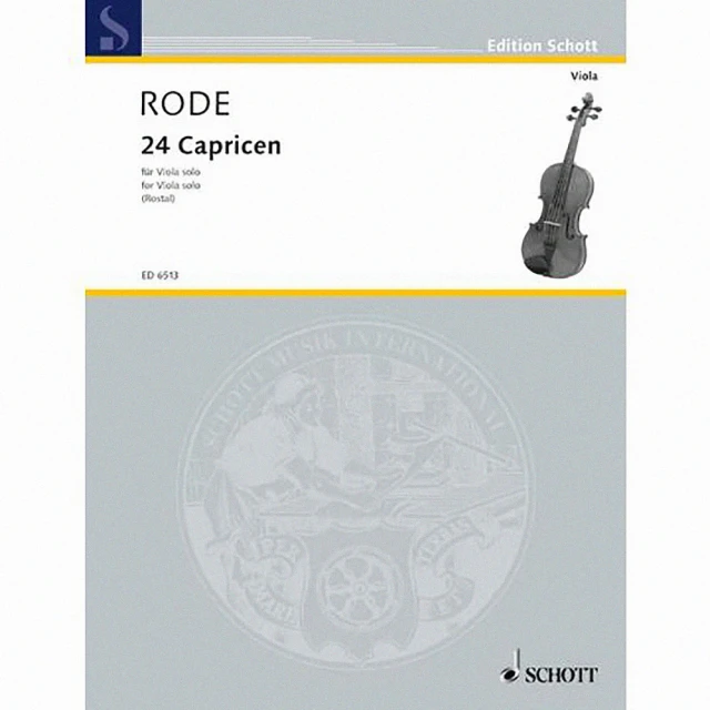 Kaiyi Music 凱翊音樂 羅德：24首奇想曲中提琴譜 Rode 24 Caprices Etudes Viola