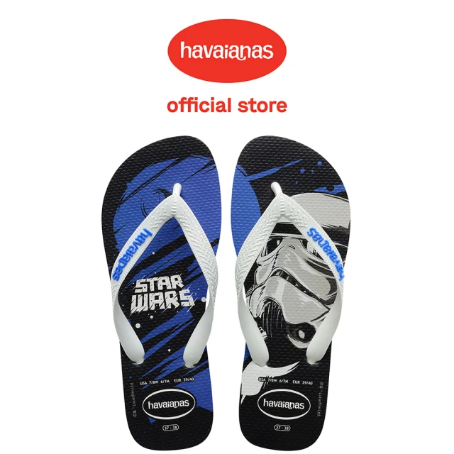 havaianas 哈瓦仕 拖鞋 男鞋 夾腳拖 星際大戰 惡棍 Star Wars 黑藍 4135185-2099M(哈瓦士)