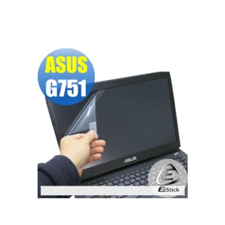 【EZstick】ASUS G751 專用 靜電式筆電LCD液晶螢幕貼(可選鏡面或霧面)