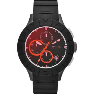 【Marc Jacobs】Buzz 極限運動三眼計時手錶-黑  新年禮物(MBM5546)