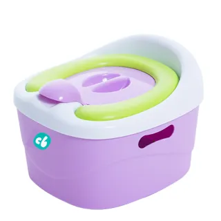 【美國Creative Baby】多功能三合一學習軟墊馬桶-紫色福利品盒損(內容物全新)