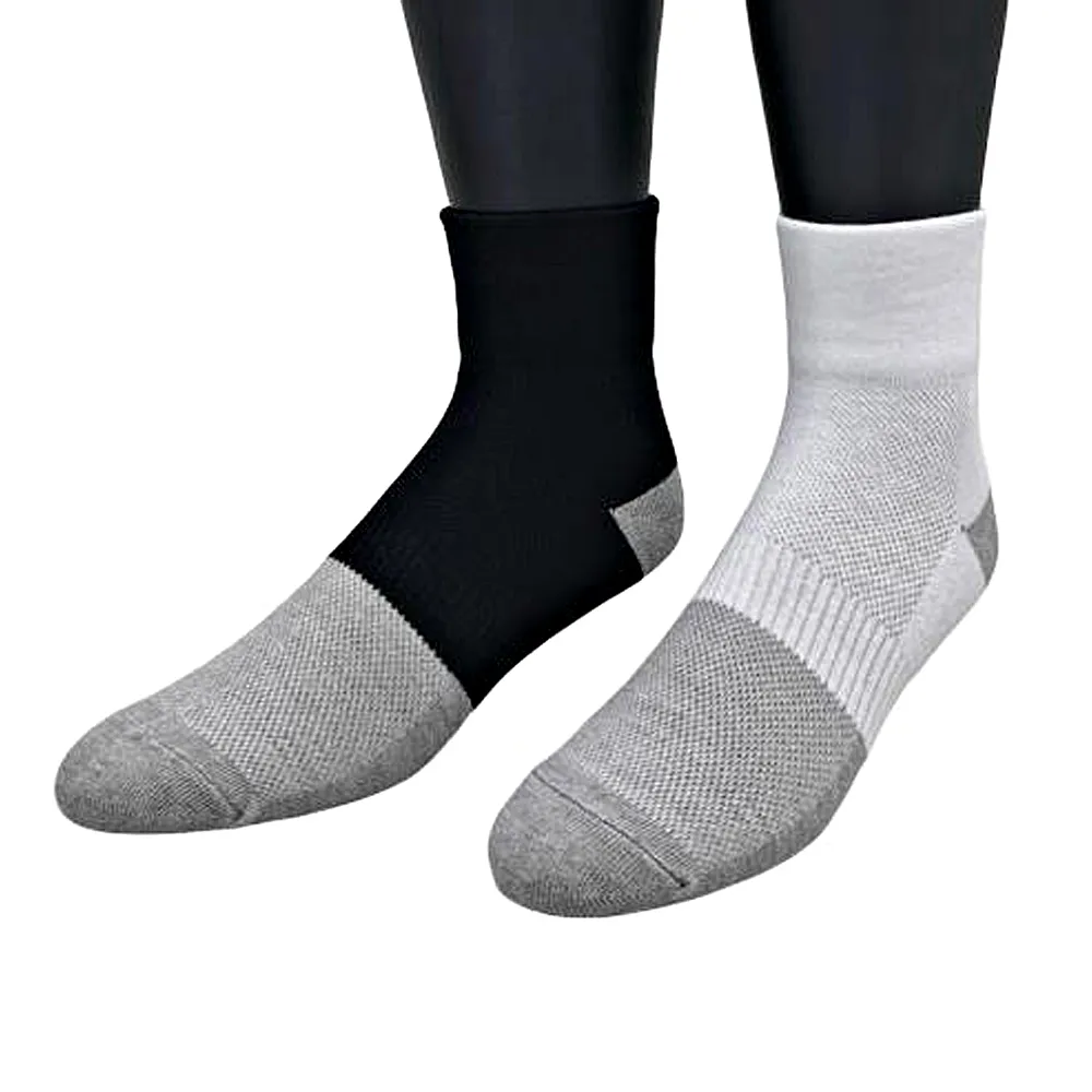 【三合豐 ELF】12雙組 竹炭除臭寬口無痕輕薄短襪 學生襪(MIT除臭襪 黑色、白色)