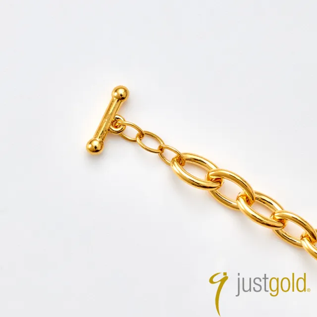 【Just Gold 鎮金店】金色誓言 黃金手鍊