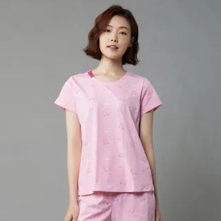 【YVONNE 以旺傢飾】網路限定｜河馬印花短袖上衣(粉紅)