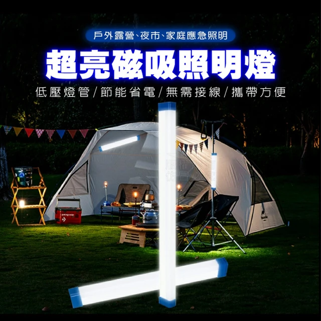 Nick Shop 超亮磁吸照明燈40W(戶外露營/夜市燈/擺攤神器/家庭應急照明/釣魚/工作)