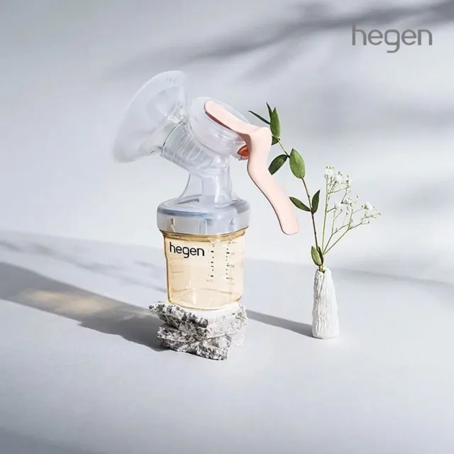 【hegen】PCTO 優雅輕柔手動擠乳組(SoftSqround/學飲杯/擠乳器/ 吸乳器/奶瓶/母嬰用品/新生禮/月子中心)