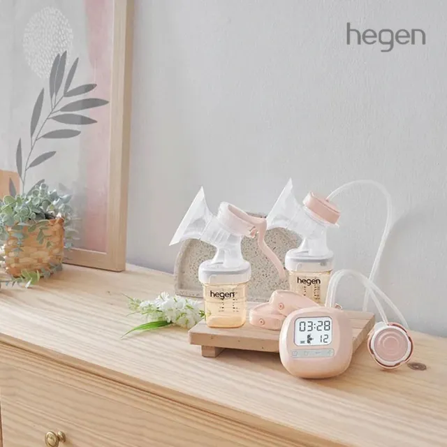 【hegen】PCTO 優雅輕柔手動擠乳組(SoftSqround/學飲杯/擠乳器/ 吸乳器/奶瓶/母嬰用品/新生禮/月子中心)