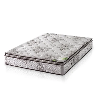 【送天然乳膠枕x1】歐若拉名床 正三線乳膠涼爽舒柔布硬式獨立筒床墊-單人3尺
