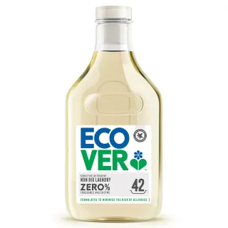 【ECOVER宜珂】無添加ZERO 親膚低敏洗衣精1500ml(洗衣凝露 嬰兒/敏感膚質)