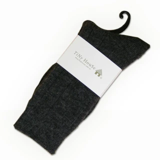 【TiNyHouSe小的舖子】保暖羊毛襪 超值2雙組入(鐵灰色M/L號 T-10)