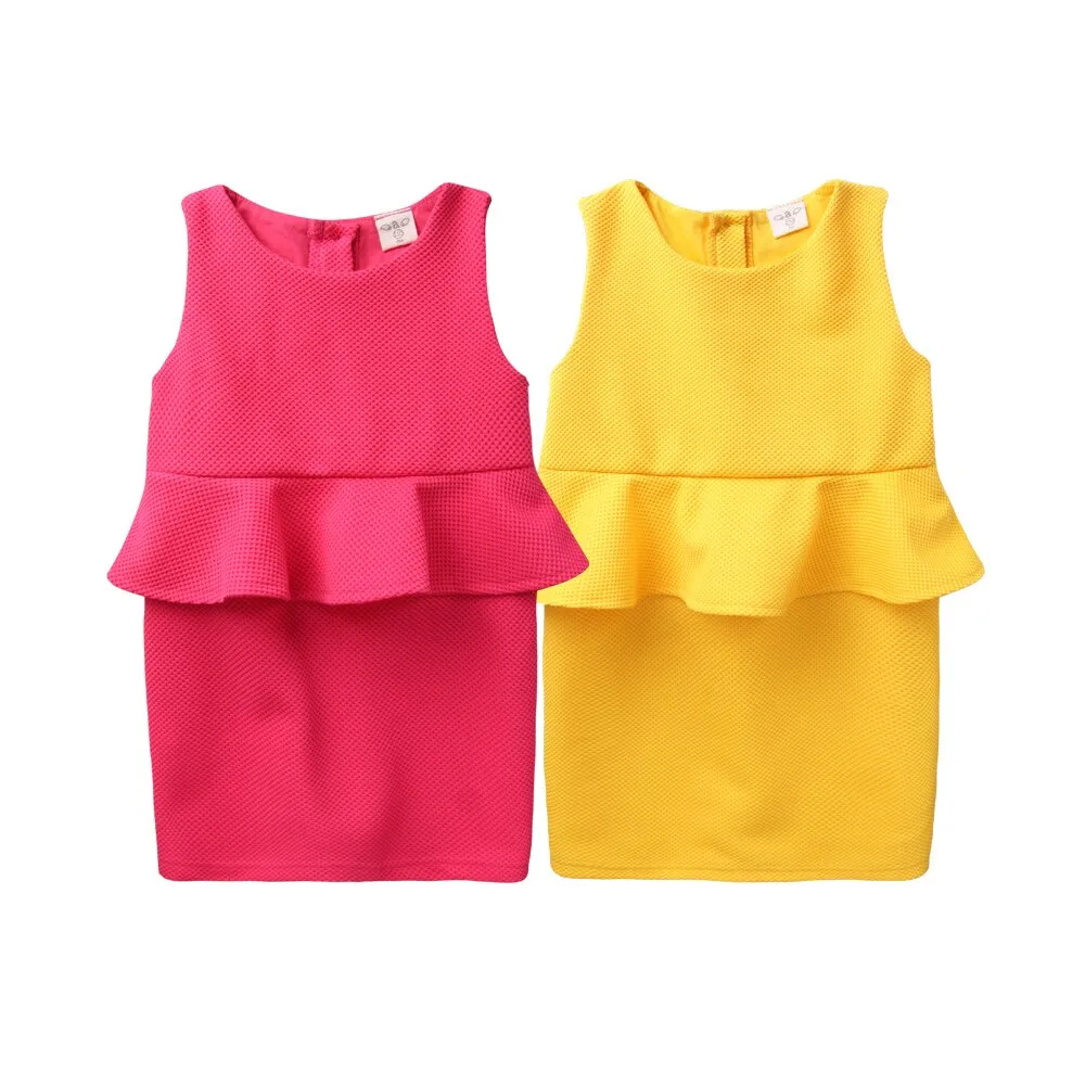 【baby童衣】兒童洋裝 無袖腰傘糖果色窄裙52207(共二色)