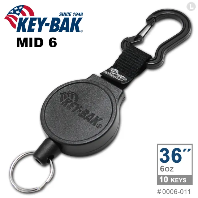 【WCC】KEY-BAK MID6系列 36”伸縮鑰匙圈(附扣環)