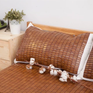 【Lust 生活寢具】《 超柔軟織帶特級麻將  枕墊》機能設計竹蓆《專利織帶柔軟》