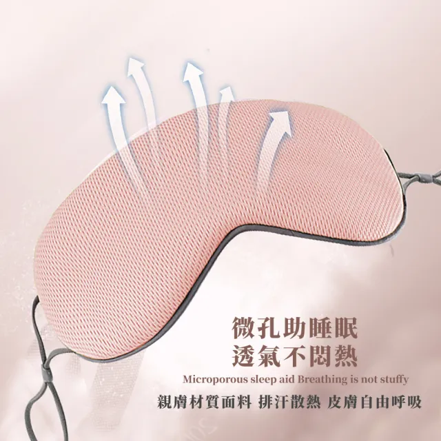 【一夜好眠】雙面溫涼兩用睡眠遮光眼罩(冰敷眼罩 涼感眼罩 溫感眼罩 睡覺眼罩 熱敷眼罩)