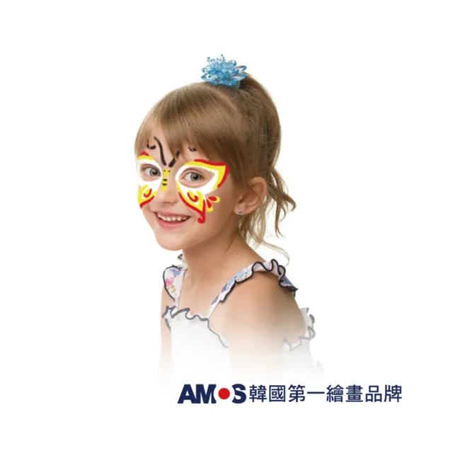 【AMOS 阿摩司】韓國原裝 人體彩繪 6色 /組 基本色 FD5B6、粉嫩色 FD5B6-S