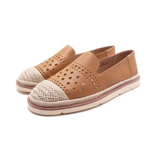 【WALKING ZONE】女 日系麻線編織休閒鞋 女鞋(棕色)