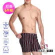 【LIGHT & DARK】-6件-零著感-嫘縈複合纖維時尚條紋平口褲組(吸濕排汗)