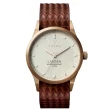 【TRIWA】LANSEN系列 北歐民俗風格時尚腕錶-玫瑰金X咖啡(LAST117-MG010214)