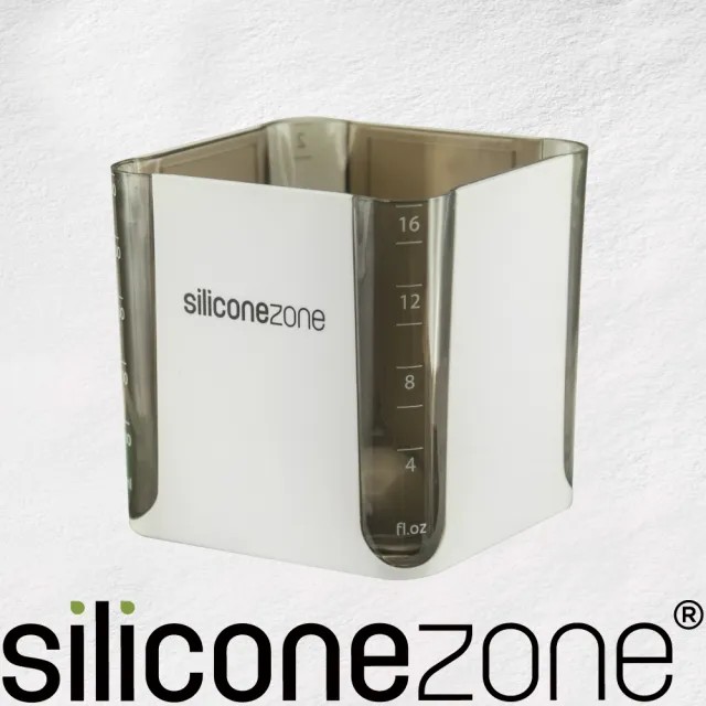 【Siliconezone】520ml施理康耐熱立方造型計量杯&計量匙-黑(KS-11663-AE)