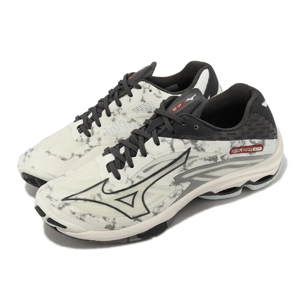 Mizuno 排球鞋Wave Lightning Z8 女鞋白紫輕量止滑室內運動羽排鞋美津濃V1GC2400-10|羽/排/桌/網球鞋|Her森森購物網