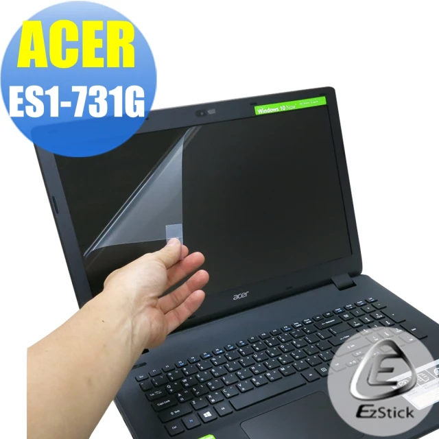 【EZstick】ACER ES1-731 G 專用 靜電式筆電LCD液晶螢幕貼(可選鏡面或霧面)