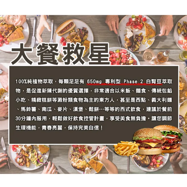 【Bestvite 必賜力】白腎豆膠囊1瓶(60顆-專利型PHASE2白腎豆)