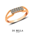 【DI BELLA】幸福滋味 0.20克拉天然鑽石戒指(20分 玫瑰金)