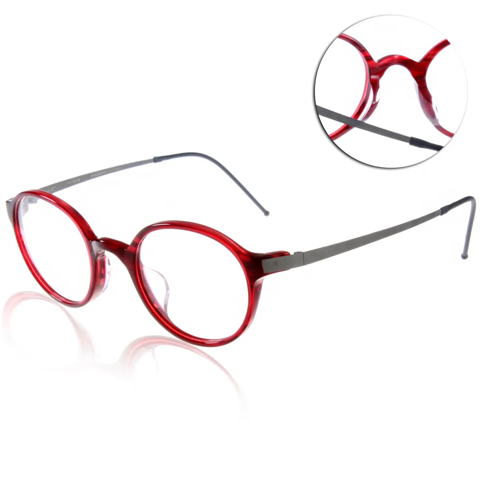 【JULIO】完美工藝眼鏡(紅#COPENHAGEN RED)