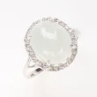 【雅紅珠寶】天然冰種白翡翠玉戒指-#11-風情萬種
