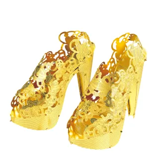 【OPUS東齊金工】3D黃金拼圖DIY女鞋模型益智玩具/新年春節禮物(高跟鞋 _J12203)