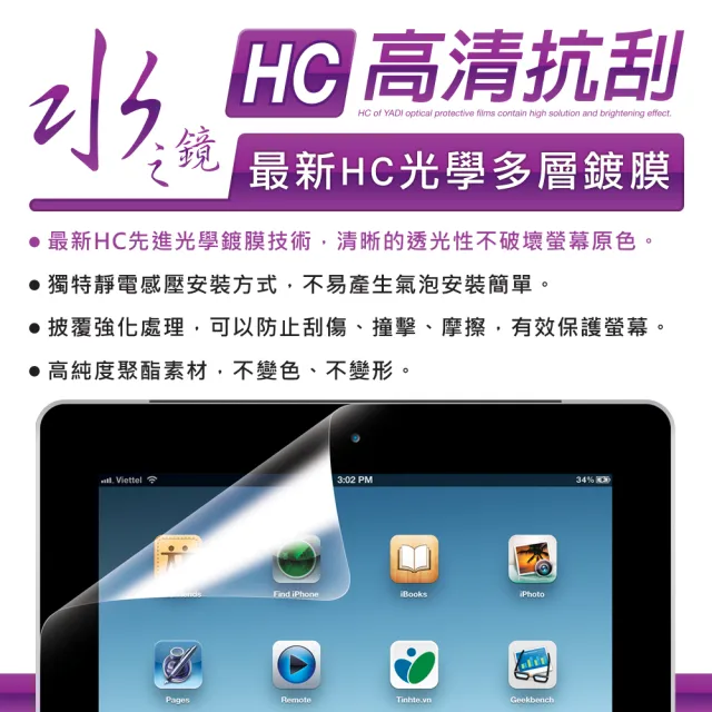 【YADI】acer Swift 5 SF514-56T-51G1 水之鏡 HC高清透抗刮筆電螢幕保護貼(高透光/抗刮/靜電吸附)