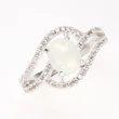 【雅紅珠寶】天然冰種白翡翠戒指-#11-優雅閑適