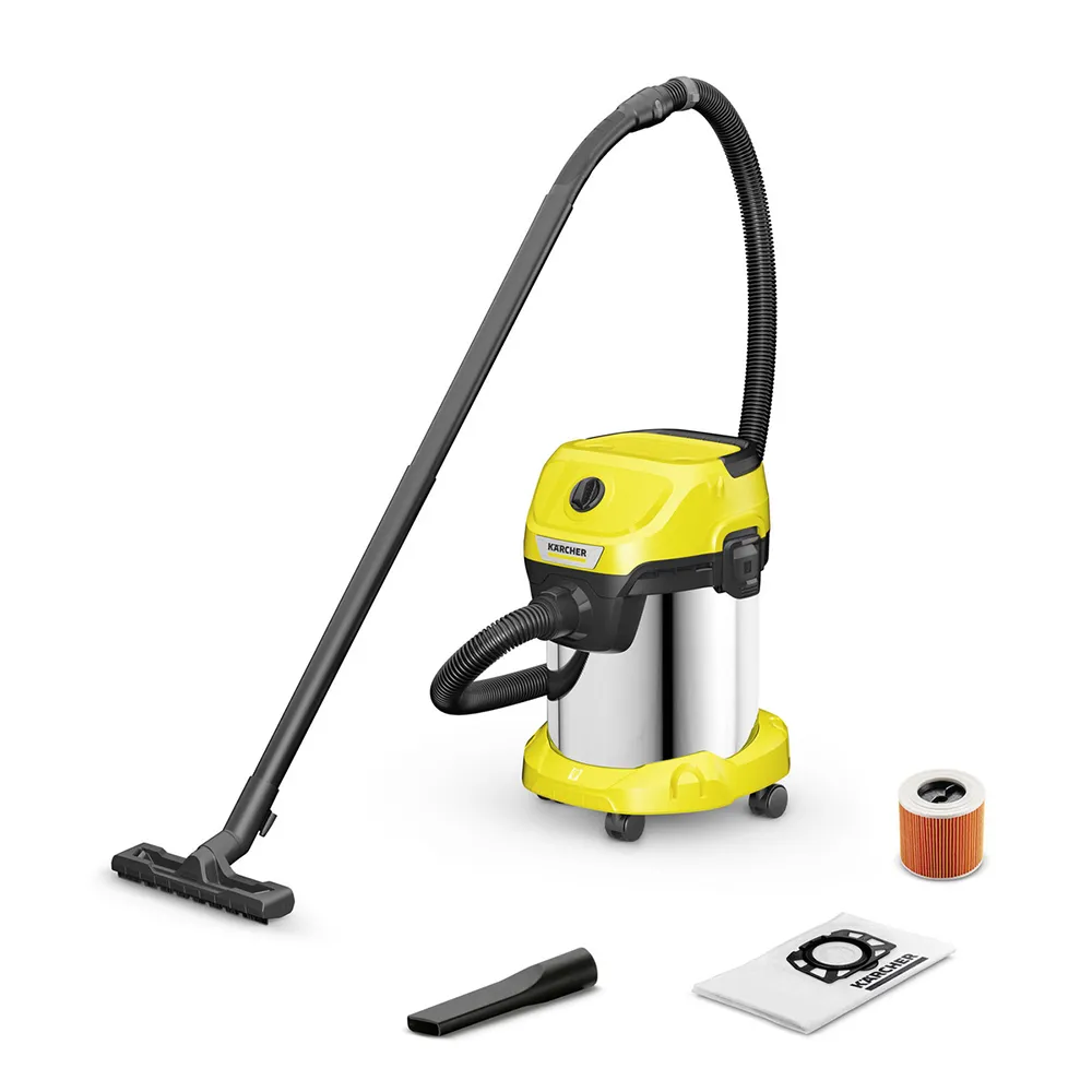 KARCHER 凱馳乾濕兩用吸塵器WD 3S+KFI357絨毛不織布集塵袋- momo購物網