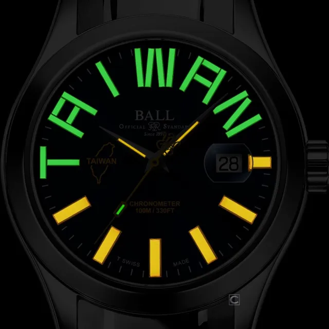 【BALL 波爾】官方授權 騰雲號130週年台灣限定機械錶(NM9028C-S34C-BE)