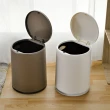 【ikloo 宜酷屋】簡約按壓式垃圾桶 塑膠桶 收納置物桶(兩入組)