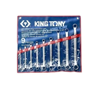 【KING TONY 金統立】專業級工具9支組梅花板手(KT1609MR)
