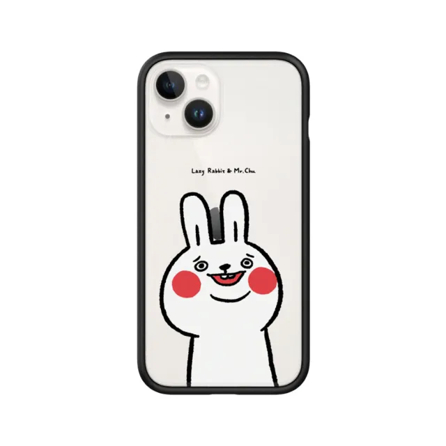 【RHINOSHIELD 犀牛盾】iPhone 14/Plus/14 Pro/Max Mod NX手機殼//懶散兔與啾先生-傻笑(懶散兔與啾先生)