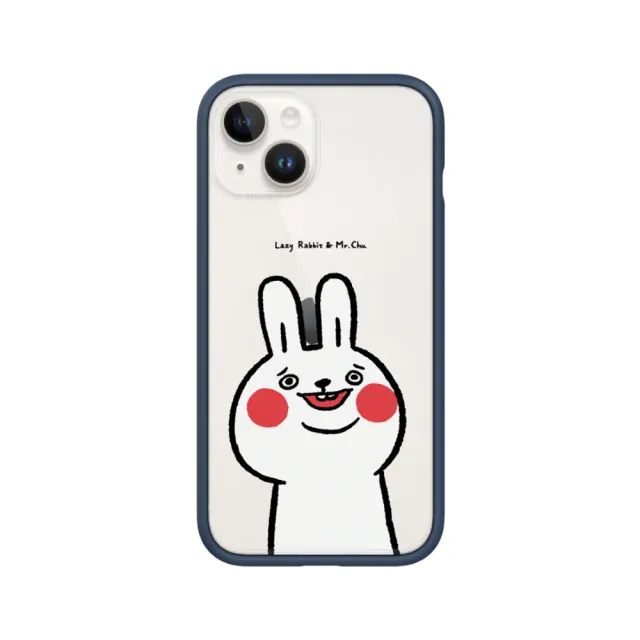 【RHINOSHIELD 犀牛盾】iPhone 14/Plus/14 Pro/Max Mod NX手機殼//懶散兔與啾先生-傻笑(懶散兔與啾先生)