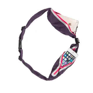 【HOLDTUBE】防潑水雙口袋(防水包 紫粉)