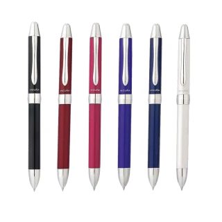 【Pentel 飛龍】VICUNA 美酷孃 旋轉三用筆-黑+紅+自動鉛筆 0.7mm/支 XBXW1375